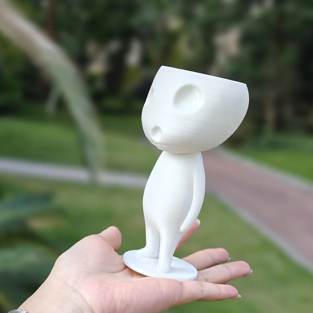 3D technology printing decorative ornaments, very creative and interesting succulent planting pots, creative succulent planting