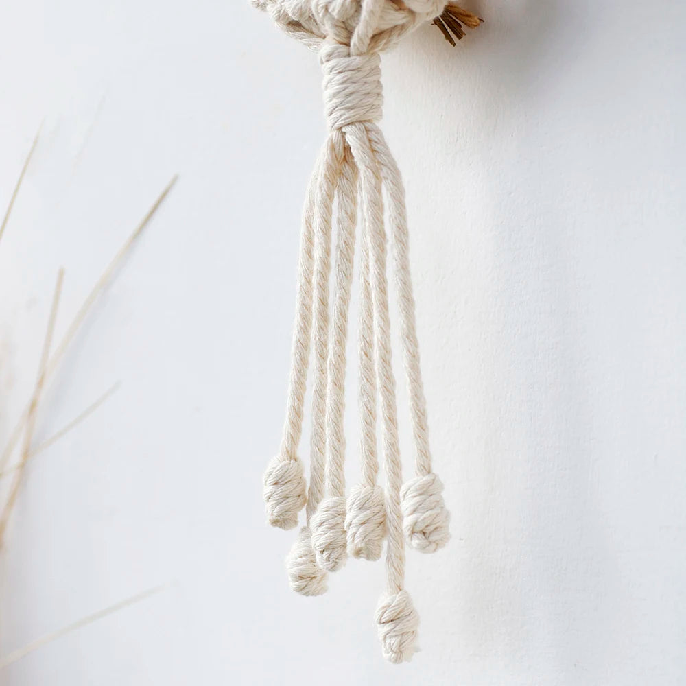 Air Plant Holder Macrame Wall Hanging Boho Decor  Flower Pot Farmhouse Garden Pots Planters Bedrrom Balkon Decoration Gift