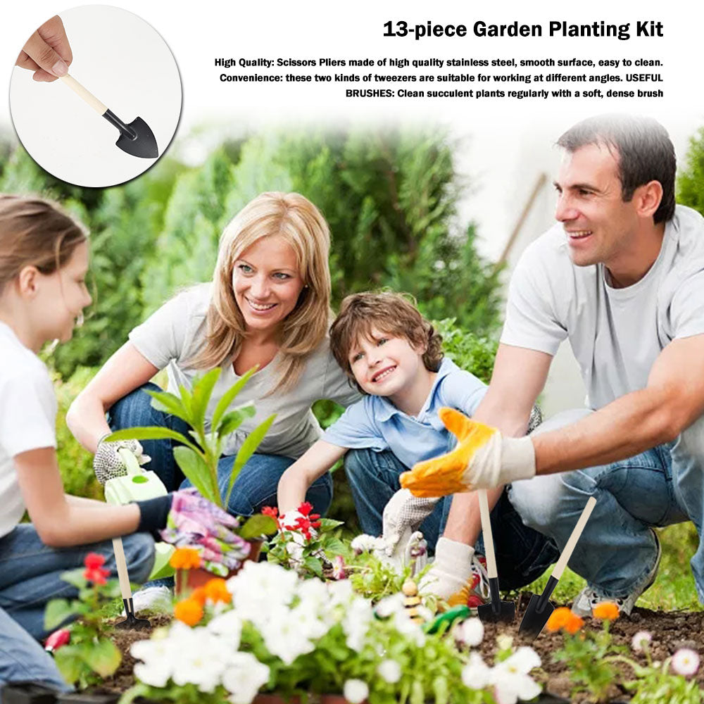 Succulent Plants Tools Mini Garden Hand Tools Transplanting Outdoor Bonsai Gardening Tools Set Succulent Miniature Planting Tool
