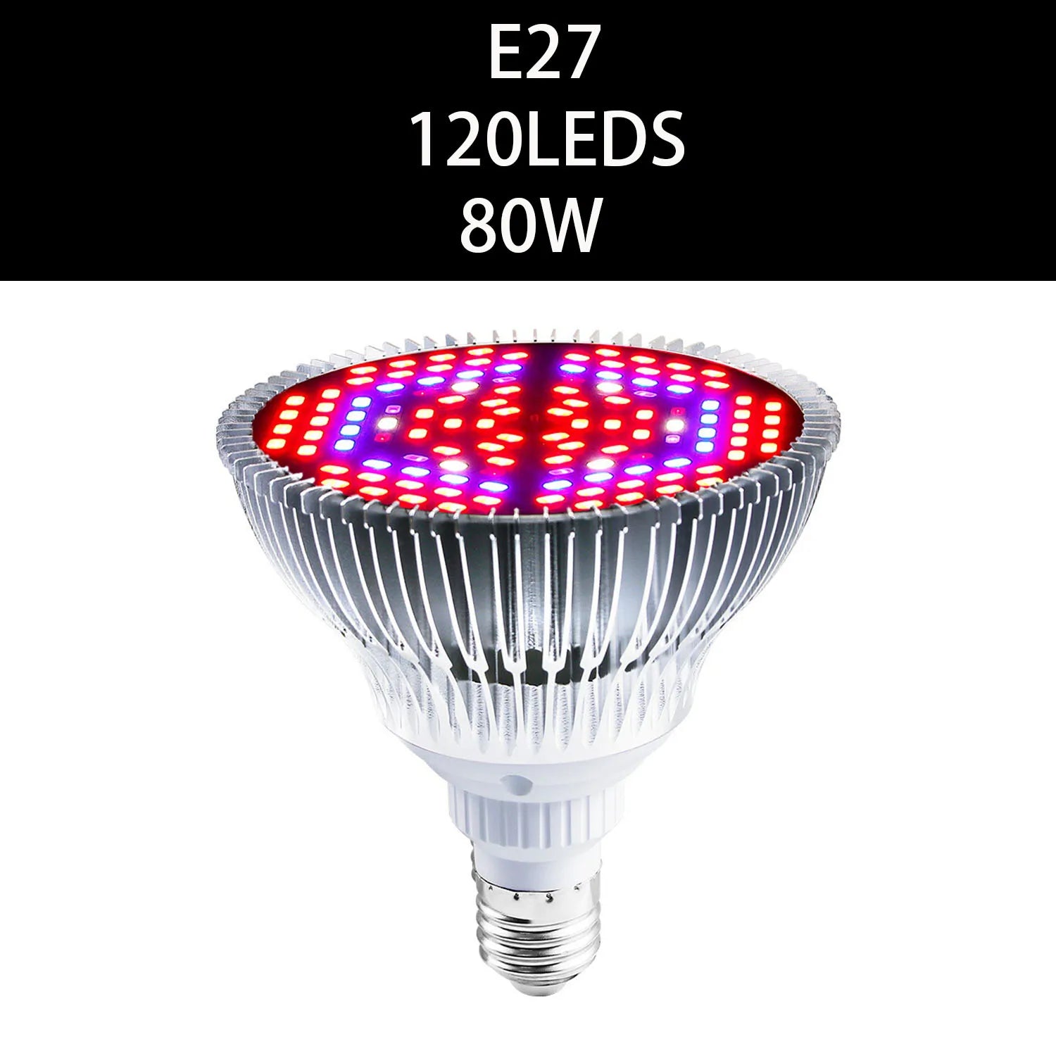 50/80/100/150W Phyto Lamp Full Spectrum LED Grow Light E27 Plant Lights Fitolamp For Indoor Seedlings Flower Grow Tent GrowBox