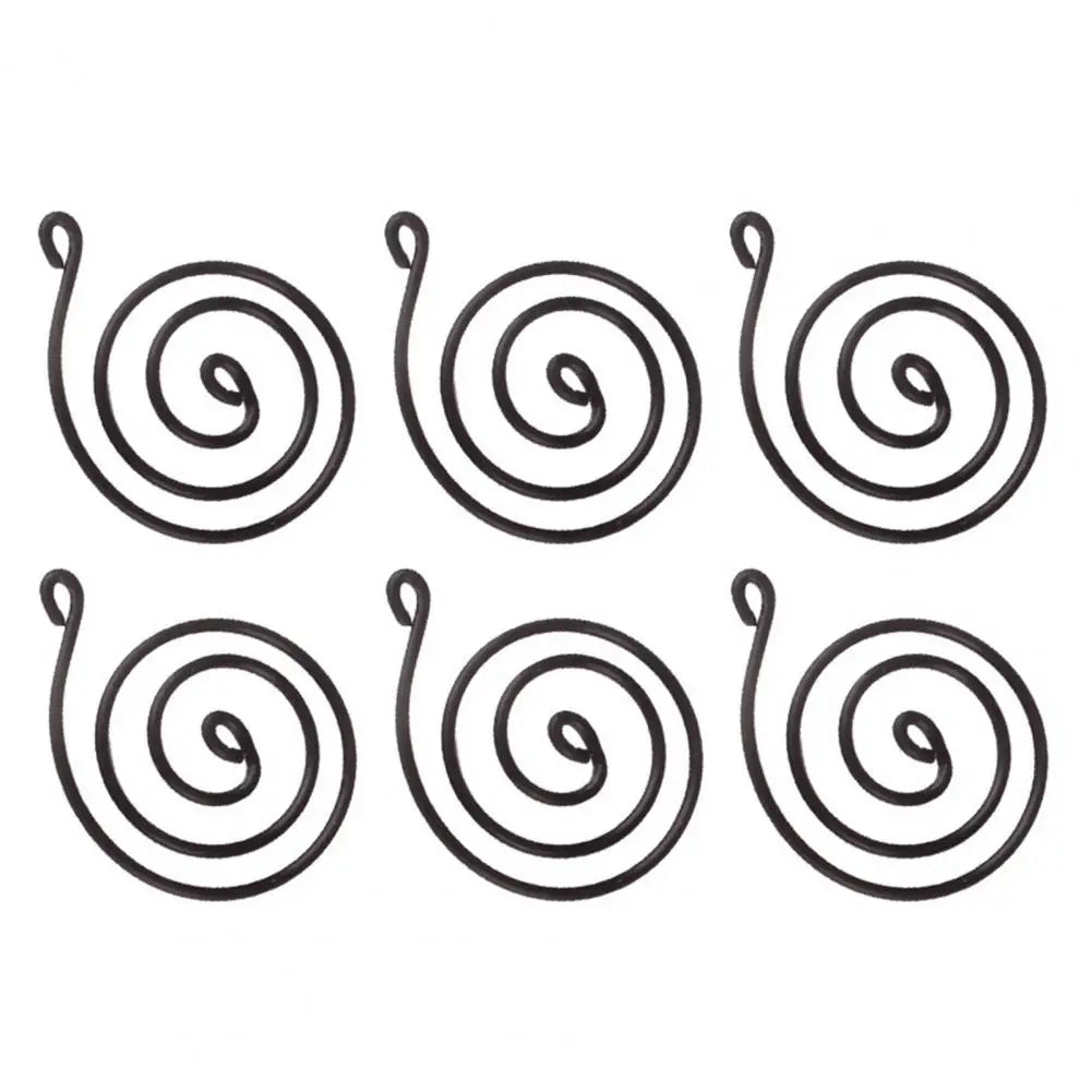 6 Pcs Air Plant Holder Metal Hanging Tillandsia Container Adjustable Swirl Air Plant Holder for Home Office Balcony Garden Decor