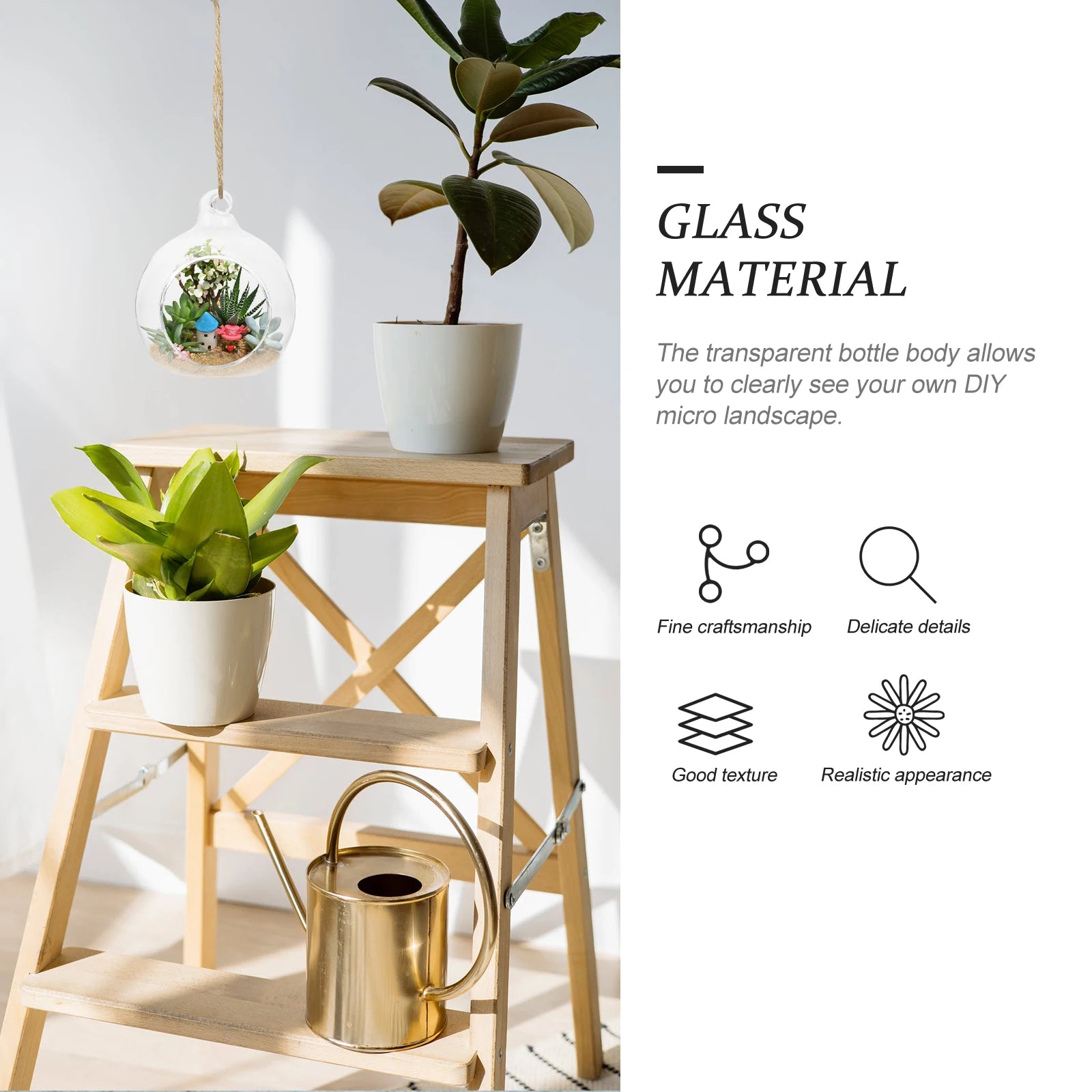 Hanging Glass Terrarium Globe Plant Air Holders Planter Holder Plants Vase Hydroponic Wall Globes Container Pot