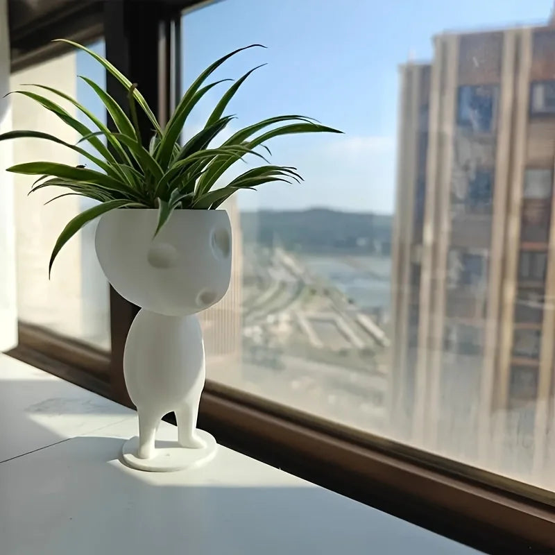 3D technology printing decorative ornaments, very creative and interesting succulent planting pots, creative succulent planting