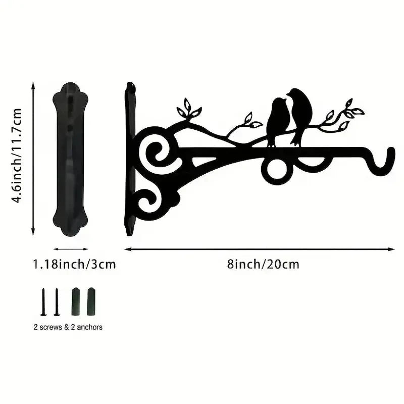 1pc Multifunctional Hanging Basket Plant Bracket Outdoor And Indoor, Plant Hook, Wall Mounted Lantern Hook, Garden Plant Flower