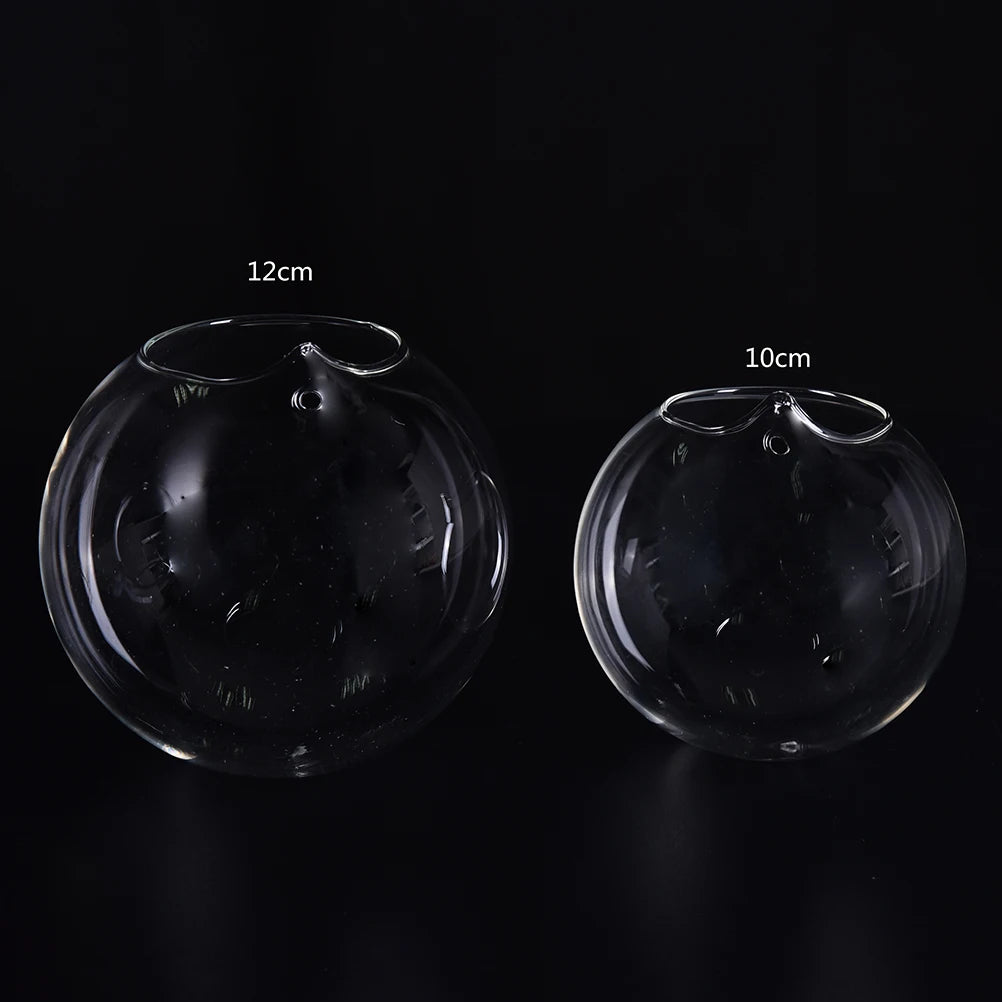 1pc Creative Clear Hanging Ball Glass Flowerpot Office Garden Decor Flower Planter Vase Terrarium Container Landscape Bottle