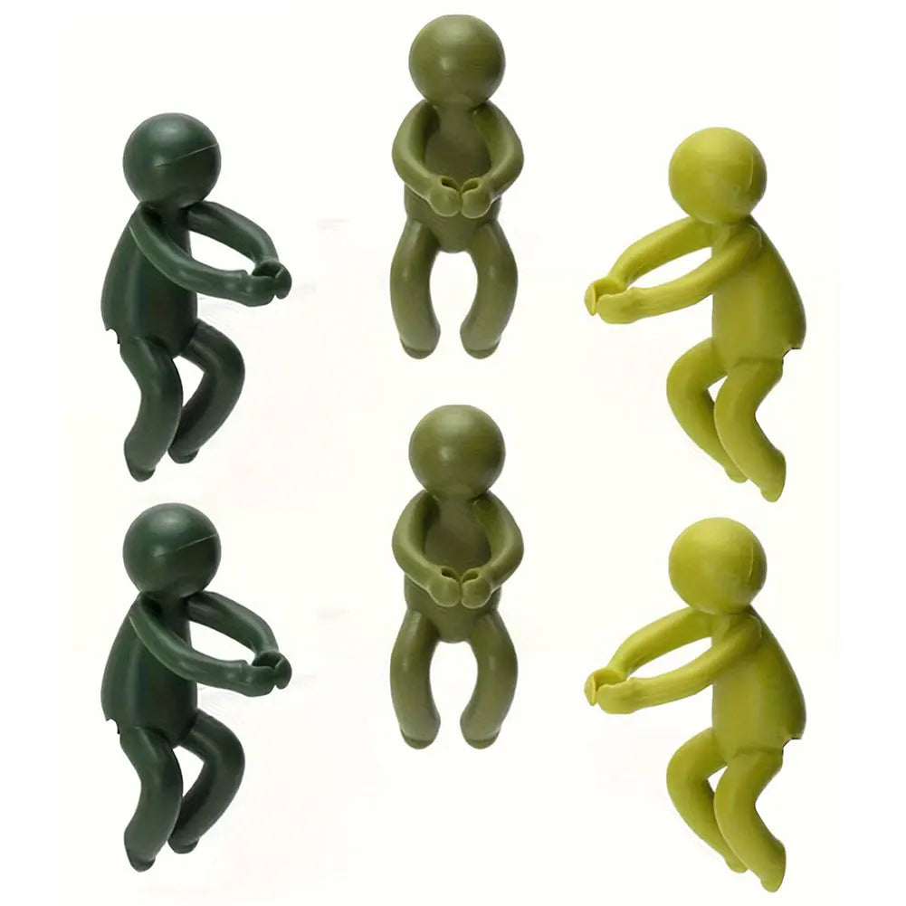 1-6 PCS Cute Plant Stand Plastic Plant Support Pile Greenhouse Arrangement Fixed Rod Indoor Flower Plant Vine Climbing Bracket