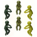 1-6 PCS Cute Plant Stand Plastic Plant Support Pile Greenhouse Arrangement Fixed Rod Indoor Flower Plant Vine Climbing Bracket