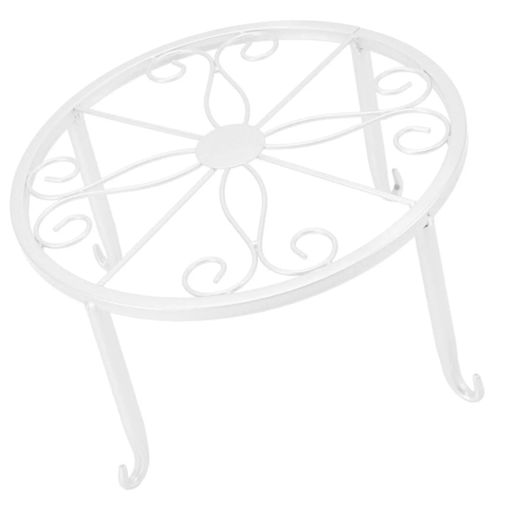 1Pc Metal Plant Stand Flower Pot Base Holder Stool for Home Garden Indoor Outdoor Flower Plant Display Bonsai Holder