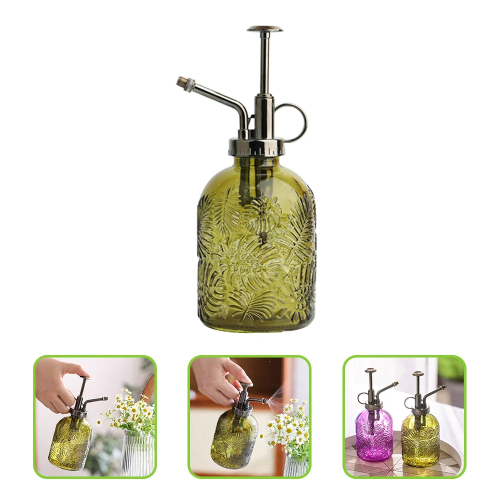 Glass Plant Mister Spray Bottle Vintage Plant Spritzer Watering Bottle Plants Watering Can  Gardening Home Sprinklers