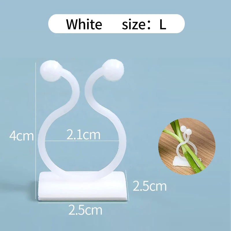 5/10/20/50Pcs Garden Accsesories Plant Garden Pots & Planters Climbing Wall Outdoor Decors Lamp Support for Plants Clip Vine