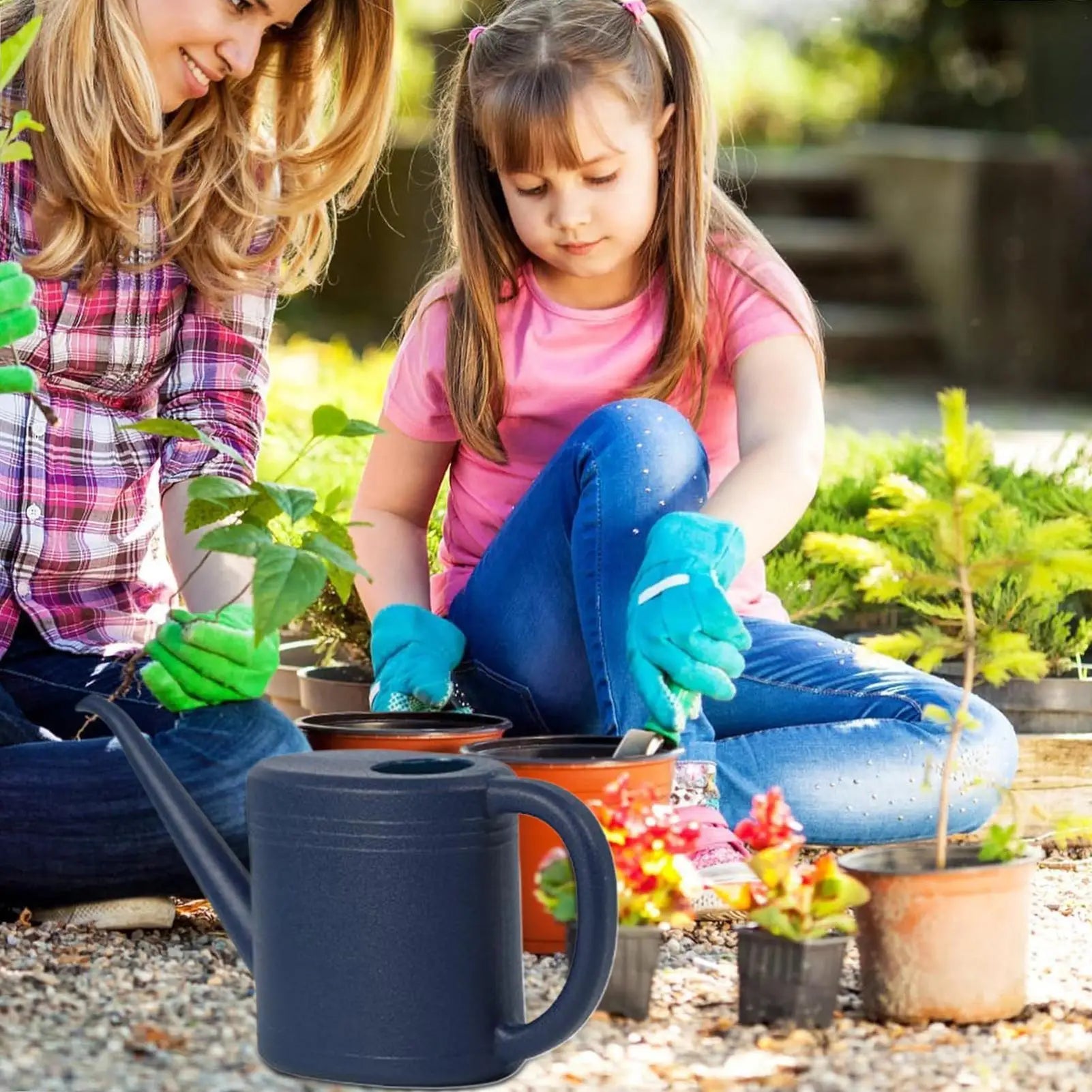 Plant Watering Can 1L Portable Watering Pot Household Transparent Watering Pot Garden Watering Pot Tool For Balcony Patio