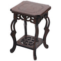Wooden Plant Stand Holder Flower Pot Base Plant Stand Flower Pot Rack For Garden Patio Craft Ornament Base Basin
