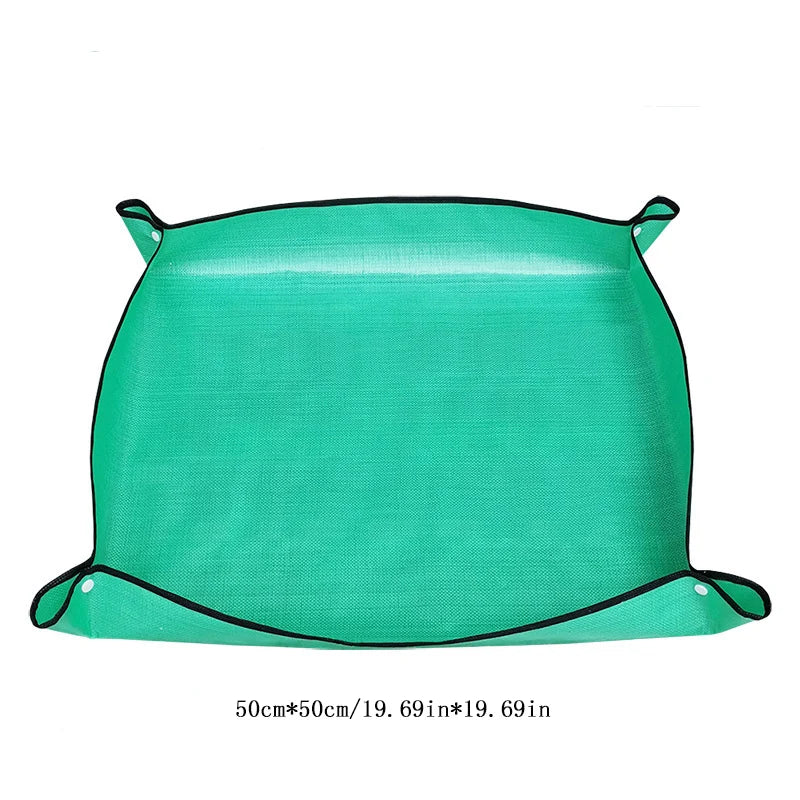 Flower Pots Transplanting Mats Gardening Planting Mat Pe Plant Repotting Mat Foldable Waterproof Gardening Potting Pad
