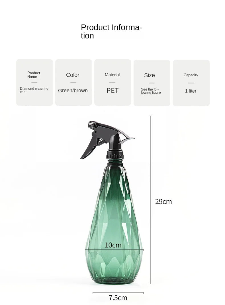 500/1000ml Sprayer Bottle Plant Flower Watering Cans Manual Mist Water Spray Pot Household Garden Watering Irrigation Tools