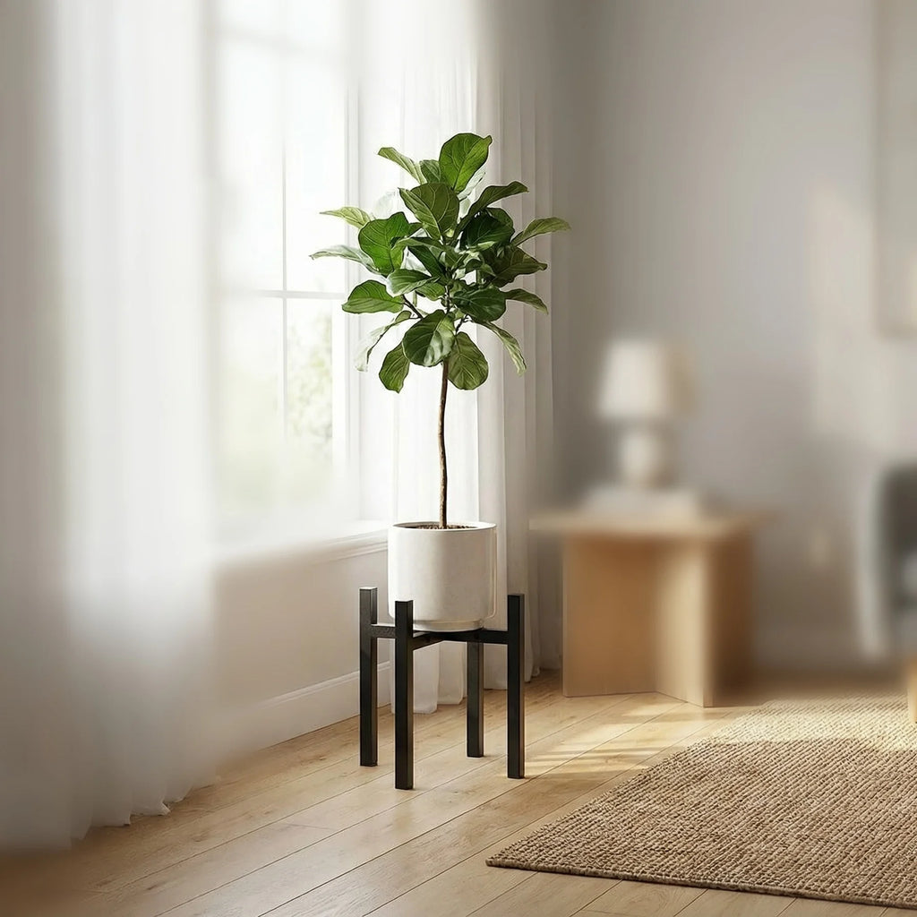 Indoor Plant Stands For Living Room Adjustable Metal Heavy Duty Outdoor Corner Stable Plant Holder Fits 8 to 12 Inches