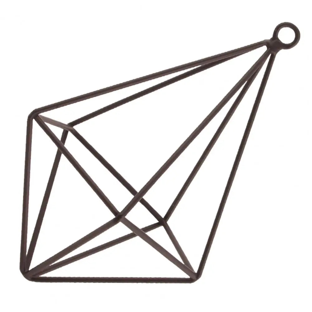 Hollow Flowerpot Propagation Stations Glass Hanging Geometric Plant Iron Stand Air Plant Holder Wedding Home Dinning Room Decor