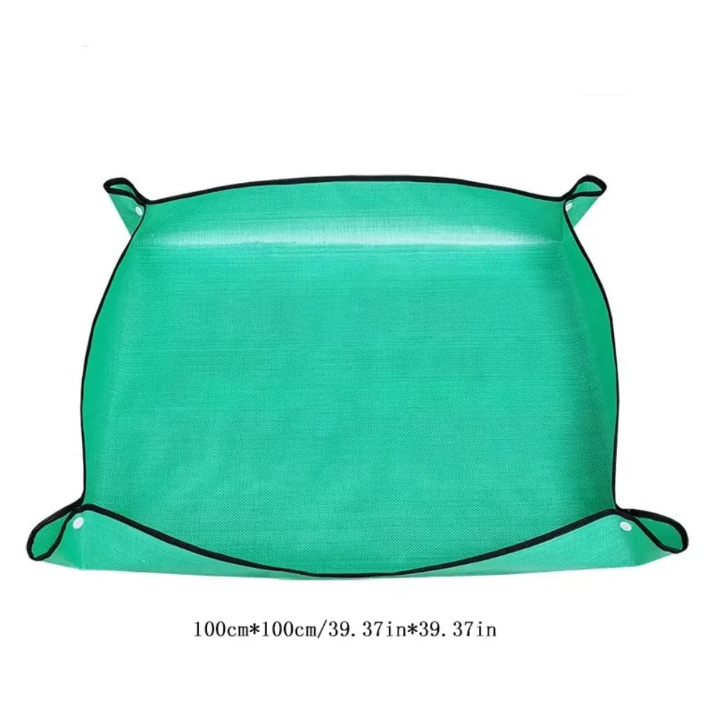 Flower Pots Transplanting Mats Gardening Planting Mat Pe Plant Repotting Mat Foldable Waterproof Gardening Potting Pad