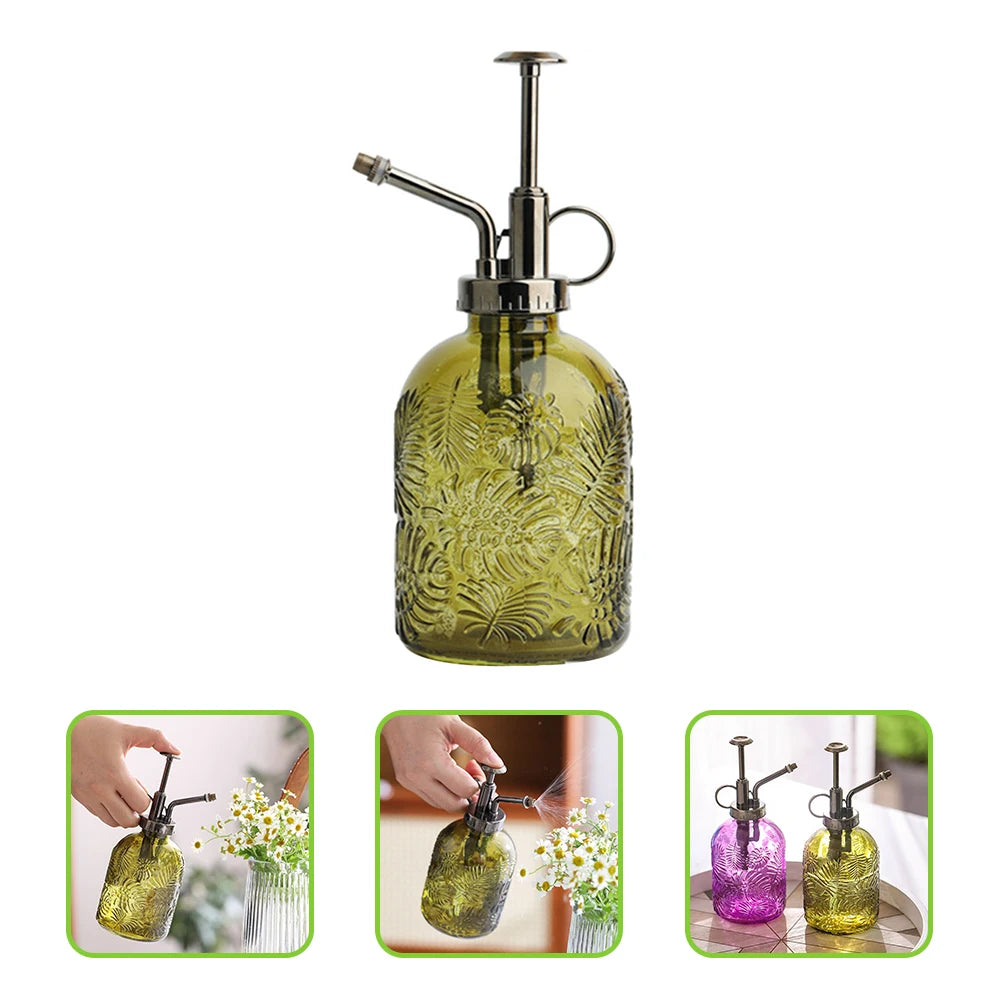 Glass Plant Mister Spray Bottle Vintage Plant Spritzer Watering Bottle Plants Watering Can  Gardening Home Sprinklers
